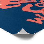 Koffie om de dode zombie hand wakker te maken poster (Hoek)