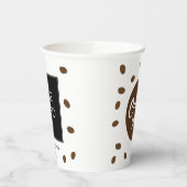 Koffie om Kafe Kafeteria Business Logo te kopen Papieren Bekers (Links)