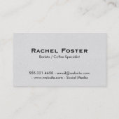 Koffie | om mee te nemen (bruine textuur II) Visitekaartje (Achterkant)