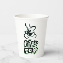 Koffie om papieren bekers te gaan - 8 oz aangepast