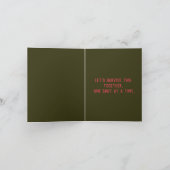 Koffie omdat er maandagen zijn - Relatable Funny Kaart (Binnen)