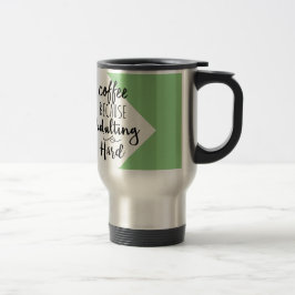 Koffie omdat het toevoegen moeilijk is | Grafische Reisbeker