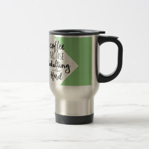 Koffie omdat het toevoegen moeilijk is Grafische Reisbeker