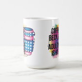 Koffie omdat het toevoegen moeilijk is koffiemok (Center)