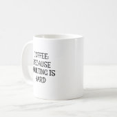 Koffie: Omdat het toevoegen moeilijk is Koffiemok (Voorkant links)