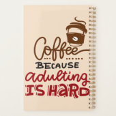 Koffie omdat het toevoegen moeilijk is planner (Achterkant)