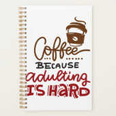 Koffie omdat het toevoegen moeilijk is planner (Voorkant)