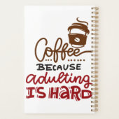 Koffie omdat het toevoegen moeilijk is planner (Achterkant)