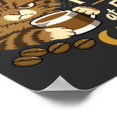 Koffie Omdat Kat Me Wakker Maakte Poster (Hoek)