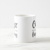 Koffie omdat maandag gebeurt koffiemok (Center)