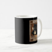 Koffie omdat moord een verkeerde zwarte kat Drink  Koffiemok (Voorkant rechts)