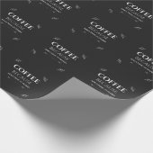 Koffie omdat overlijden moeilijk is cadeaupapier (Hoek)