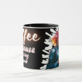 Koffie omdat overlijden moeilijk is mok (Midden)