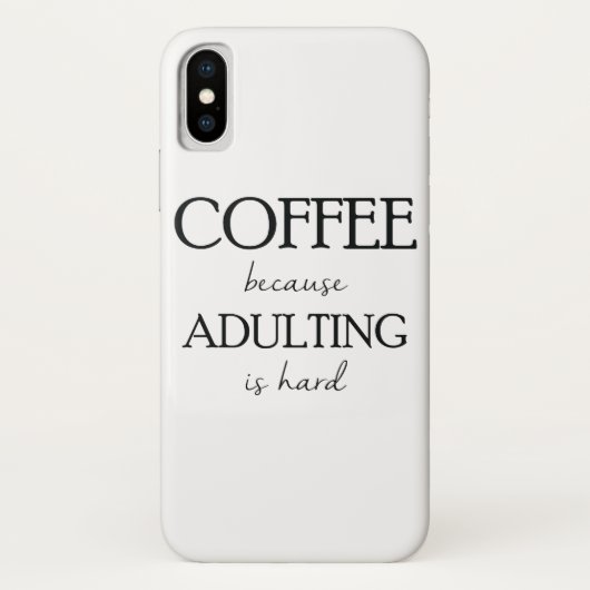 Koffie omdat toevoegen een moeilijk Hoesje is (Achterkant)