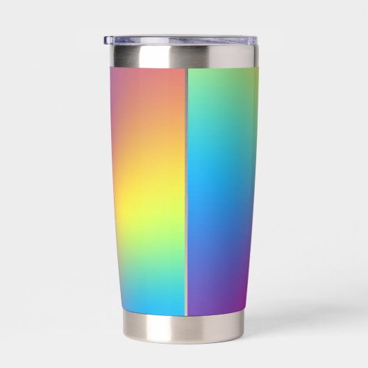 Koffie omdat volwassen is hard Kleurrijke Gradiënt Geïsoleerde Drinkbeker (Rechts)