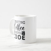 Koffie omzetten in code koffiemok (Voorkant links)