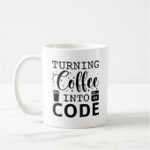 Koffie omzetten in code koffiemok (Links)