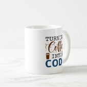 Koffie omzetten in code koffiemok (Voorkant rechts)