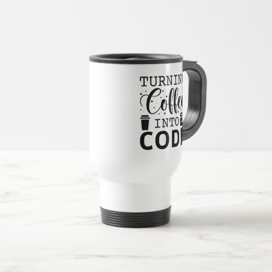 Koffie omzetten in code reisbeker (Voorkant rechts)