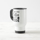 Koffie omzetten in code reisbeker (Voorkant links)