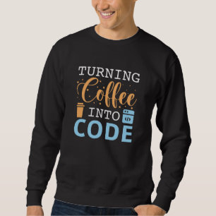 Koffie omzetten in code trui