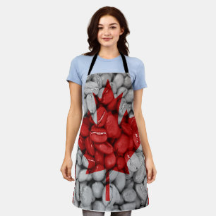 Koffie onder Canadese vlag Schort