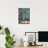 Koffie onder Venster, na Matisse Poster (Thuiskantoor)