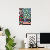 Koffie onder Venster, na Matisse Poster (Thuiskantoor)