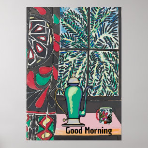 Koffie onder Venster, na Matisse Poster
