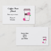 Koffie onderweg visitekaartje (Voorkant / Achterkant)