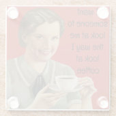 Koffie-Onderzetter Glazen Onderzetter (Achterkant)