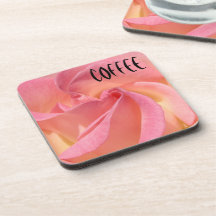 Koffie onderzetters Roze Roos Bloem cadeaus Feestd