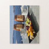 Koffie, ontbijt en een puzzel met uitzicht (Verticaal)