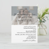 Koffie-ontwerp voor huwelijksuitnodiging kaart (Staand voorkant)