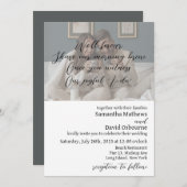 Koffie-ontwerp voor huwelijksuitnodiging kaart (Voorkant / Achterkant)