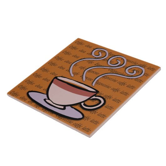 Koffie - Ontwerpprofiel Mok pastel/trivet Tegeltje (Zijkant)