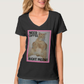 Koffie op de juiste manier nodig! Sleepy Eyed Manx T-shirt (Voorkant)