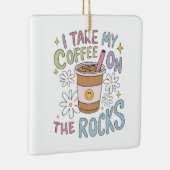 Koffie op de rotsen keramisch ornament (Rechts)