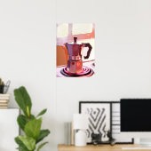 Koffie op de Stove Poster (Thuiskantoor)