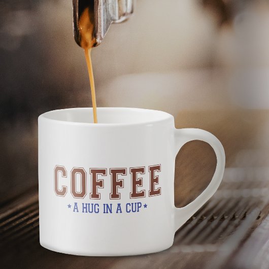 Koffie op een beker Varsity Lettering Espresso Cup Espresso Kop