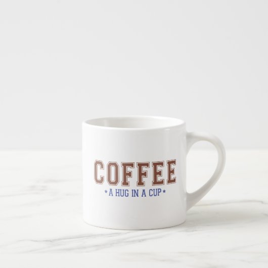 Koffie op een beker Varsity Lettering Espresso Cup Espresso Kop (Rechts)