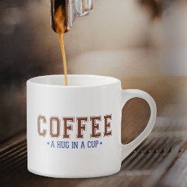 Koffie op een beker Varsity Lettering Espresso Cup Kop