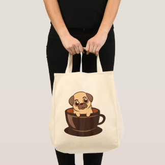 Koffie op een Mok Tote Bag