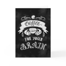 Koffie op een vloeibaar tuig voor je hersenen