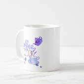 Koffie op klok koffiemok (Voorkant links)