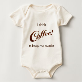 Koffie op koffiegronden - Baby Romper