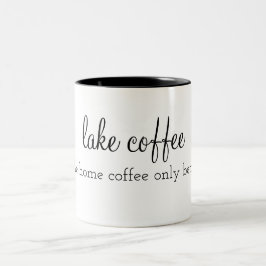 Koffie op meer : net als thuiskoffie is het beter tweekleurige koffiemok