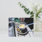 Koffie op Normandië Beach Briefkaart (Staand voorkant)
