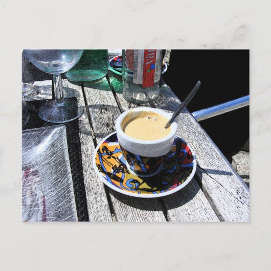 Koffie op Normandië Beach Briefkaart (Voorkant)