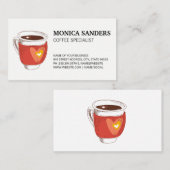 Koffie op papier | Barista Afsprakenkaartje (Voorkant / Achterkant)